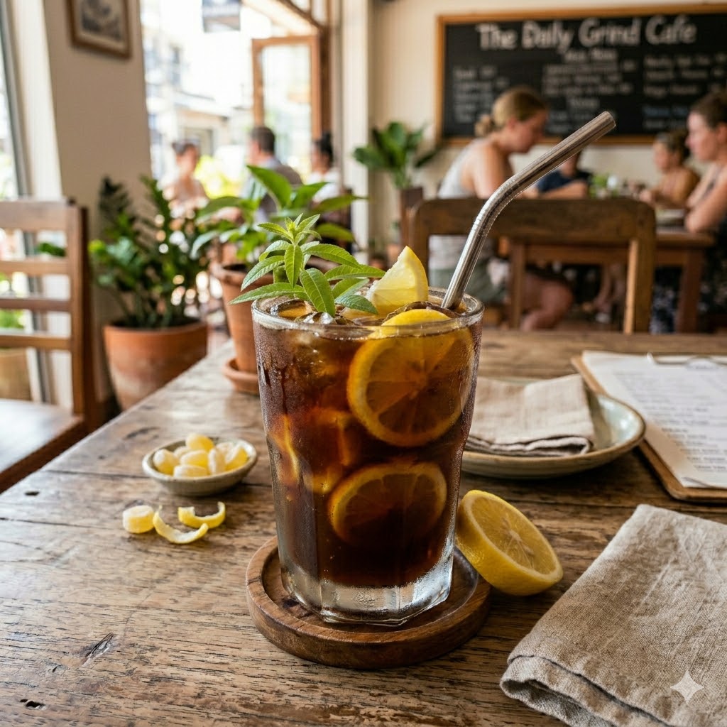 Iced Lemon Americano
